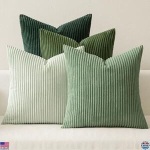 NWT Boho Sage Green Throw Pillow Covers